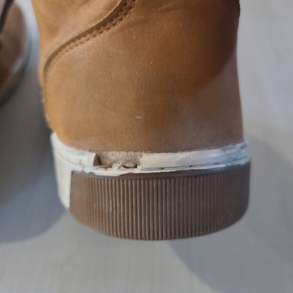 2/$20 Men's Aldo Brown Leather Ankle High Tie Boots Size 10 - Picture 9 of 9